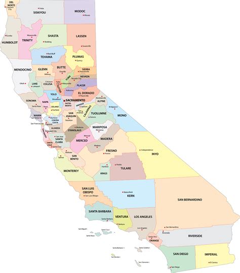 California County Map .